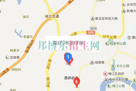 嘉应学院医学院地址在哪里