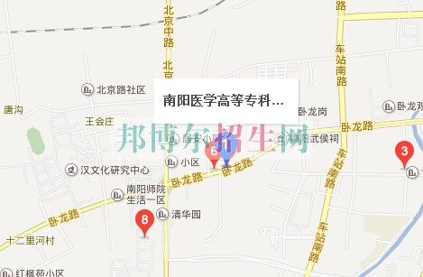南阳医专校园平面图图片