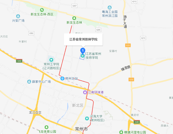 江苏常州技师学院地址在哪里