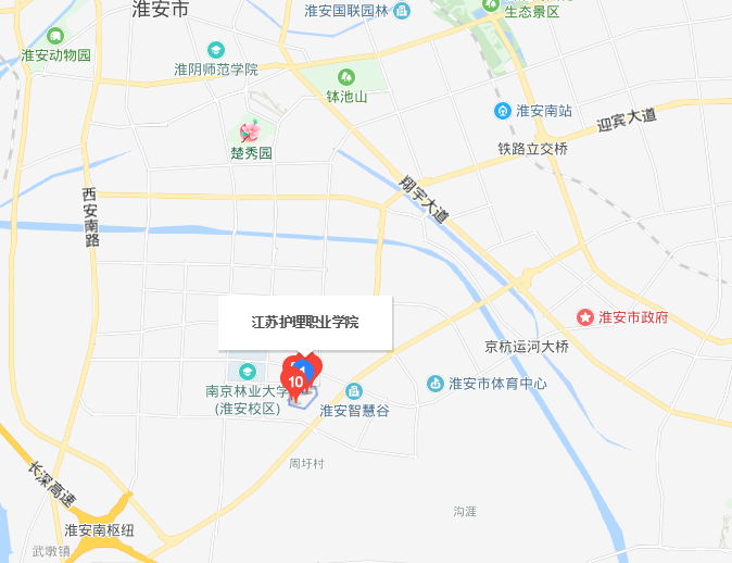 江苏护理职业学院地图图片