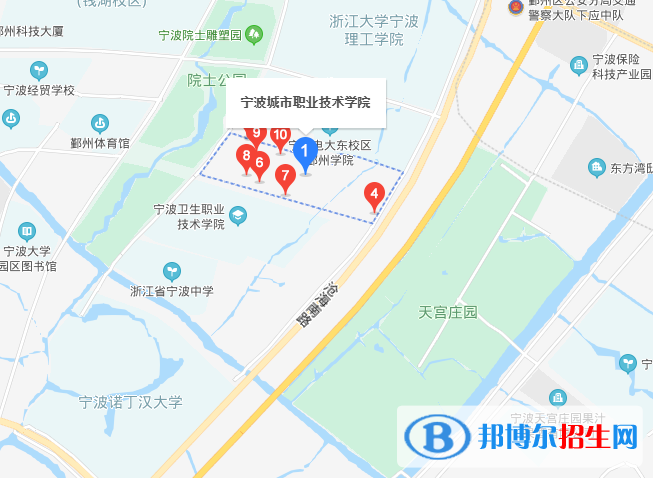 寧波城市職業技術學院地址在哪裡