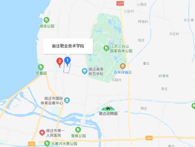 宿迁职业技术学院地图图片