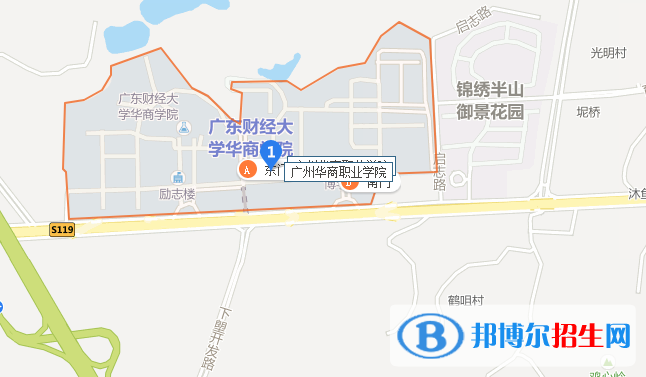 华商职业学院地图图片