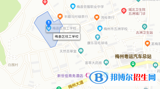 梅县技工学校地址在哪里 