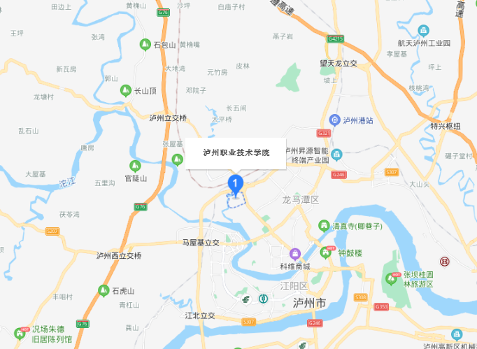 泸州江阳职高学校地图图片