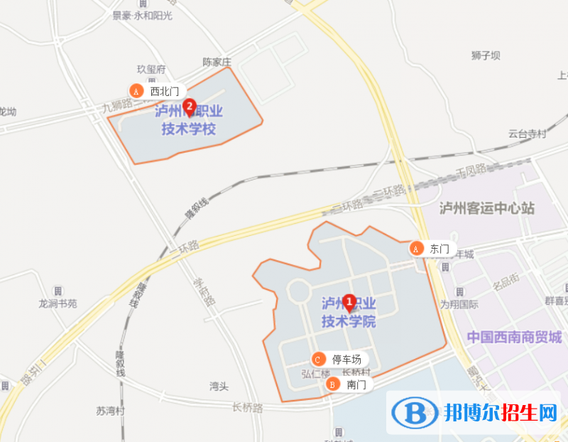 泸州江阳职高学校地图图片