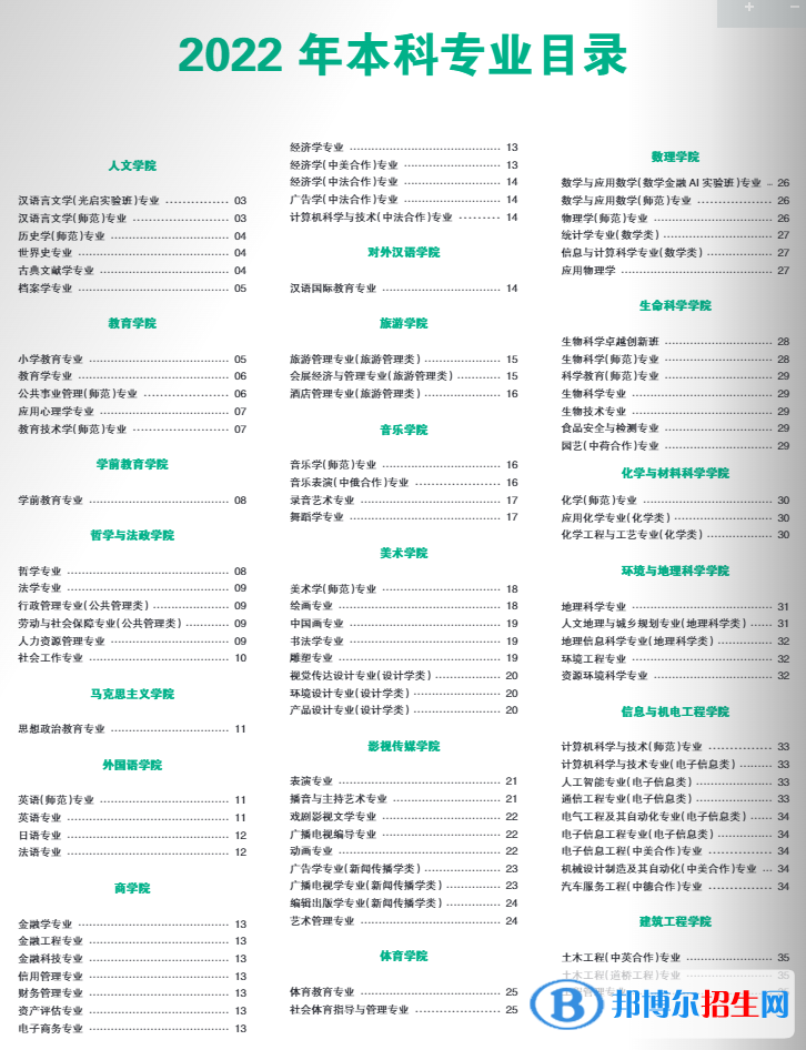 上海师范大学开设哪些专业，上海师范大学招生专业名单汇总-2023参考