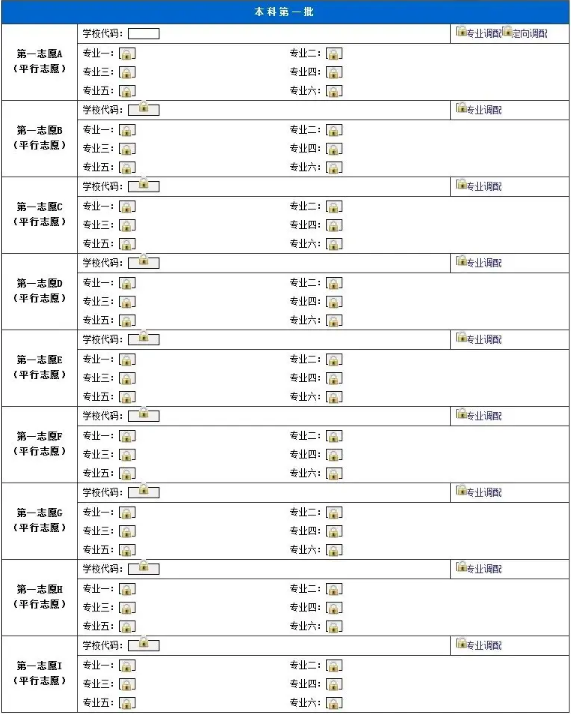 高考志愿表是什么样的 附填报流程（2024参考）