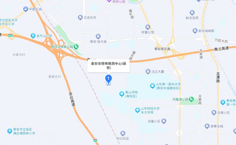 泰安市特殊教育中心地址，乘车路线