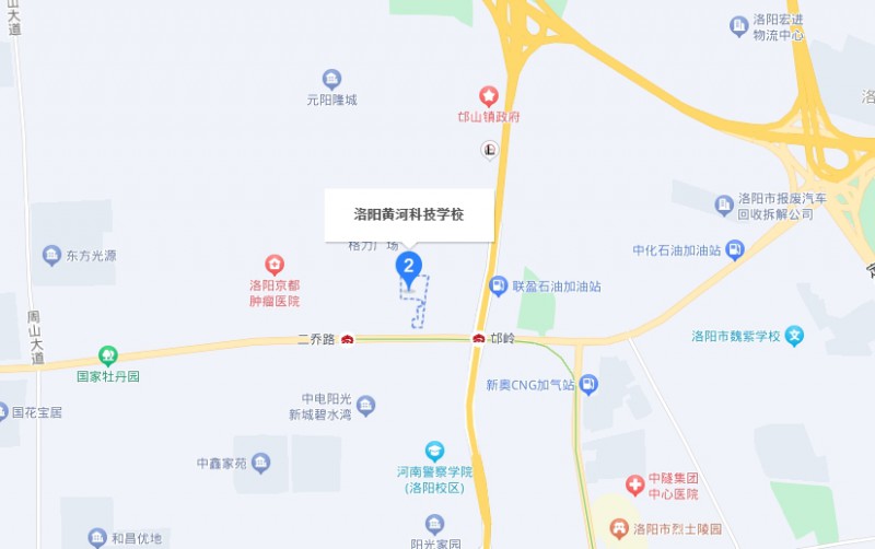 洛阳市黄河科技中等专业学校地址，乘车路线