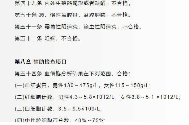 军校体检项目一览表最新,2024年军校体检要求