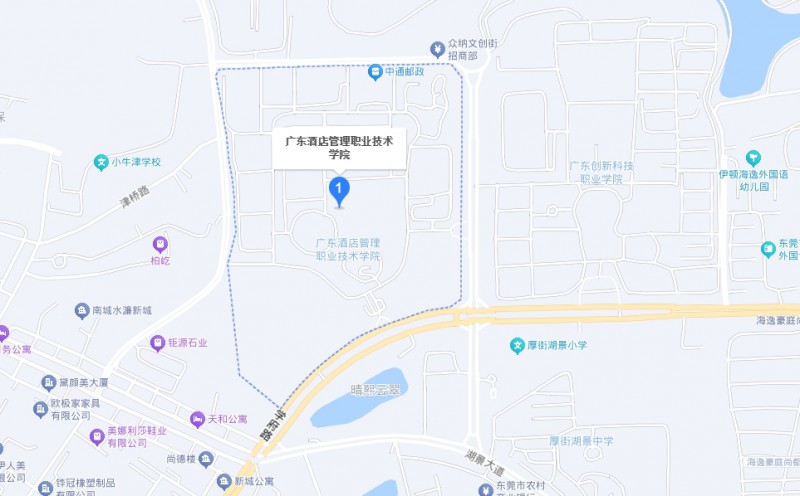 广东酒店管理职业技术学院中职部地址，乘车路线