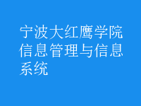 信息管理与信息系统