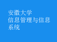 信息管理与信息系统