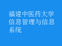 信息管理与信息系统