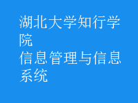 信息管理与信息系统