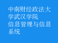 信息管理与信息系统