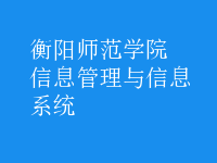 信息管理与信息系统