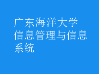 信息管理与信息系统