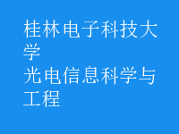 光电信息科学与工程