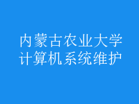 计算机系统维护