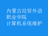 计算机系统维护