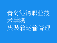 集装箱运输管理