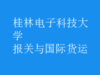 报关与国际货运