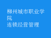 连锁经营管理