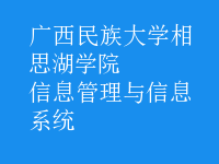 信息管理与信息系统