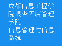 信息管理与信息系统