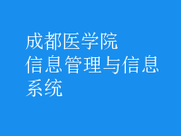 信息管理与信息系统