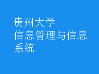 信息管理与信息系统