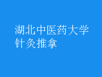 针灸推拿